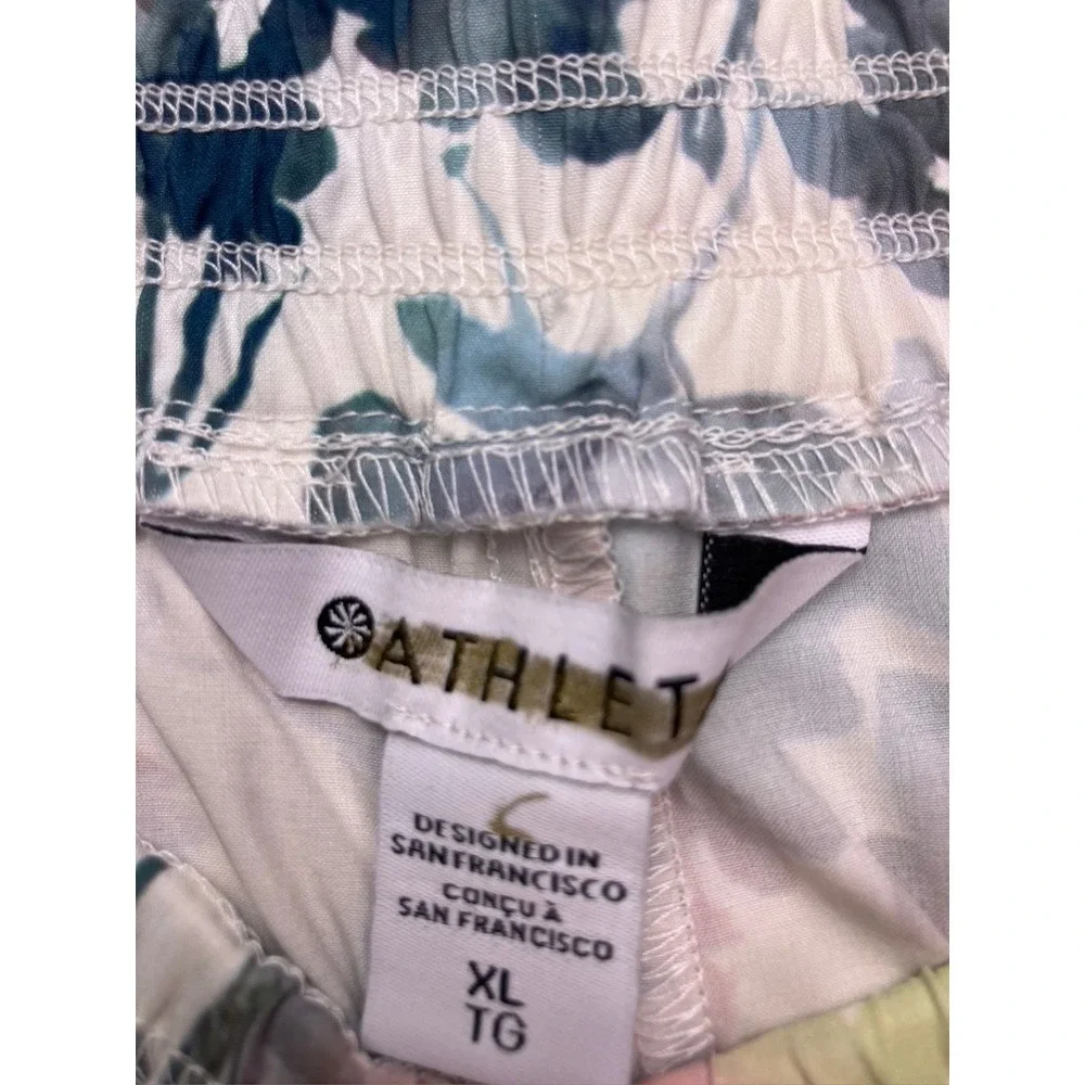 Athleta Savannah Bermuda Short Women XL Floral Print‎ Elastic Waist 798603